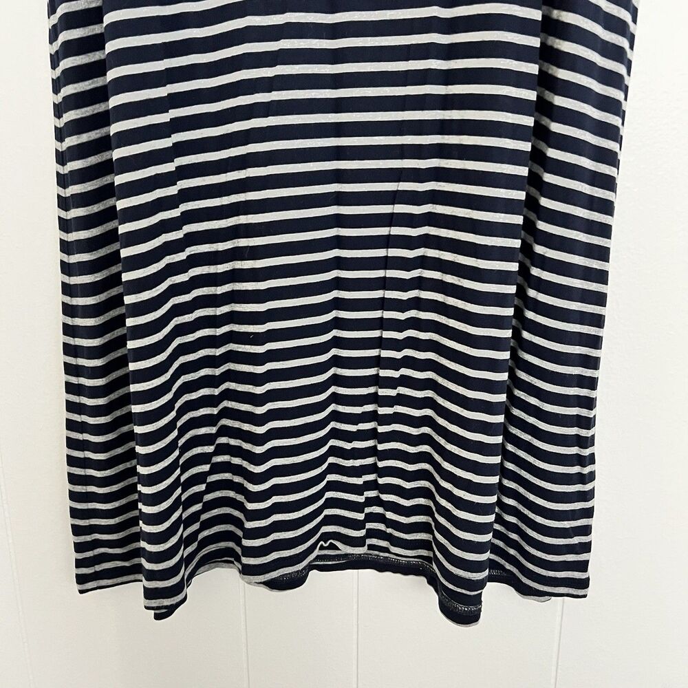 J.Crew Stripe Maxi Skirt Navy Gray Casual Alt Grunge Coastal Nautical Women's S - Picture 5 of 11